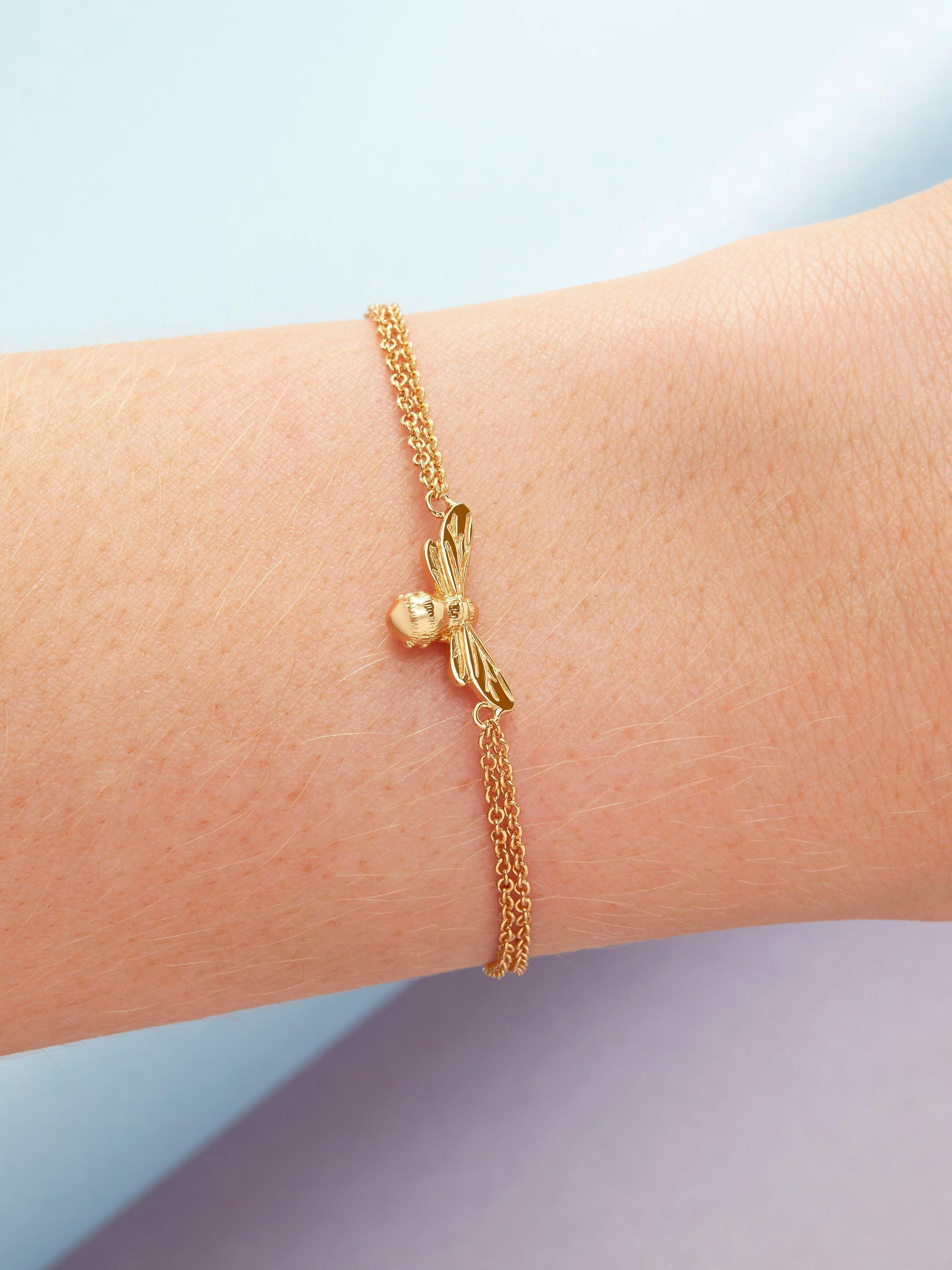 Olivia Burton Lucky Bee Chain Bracelet Gold OBJAMB44N