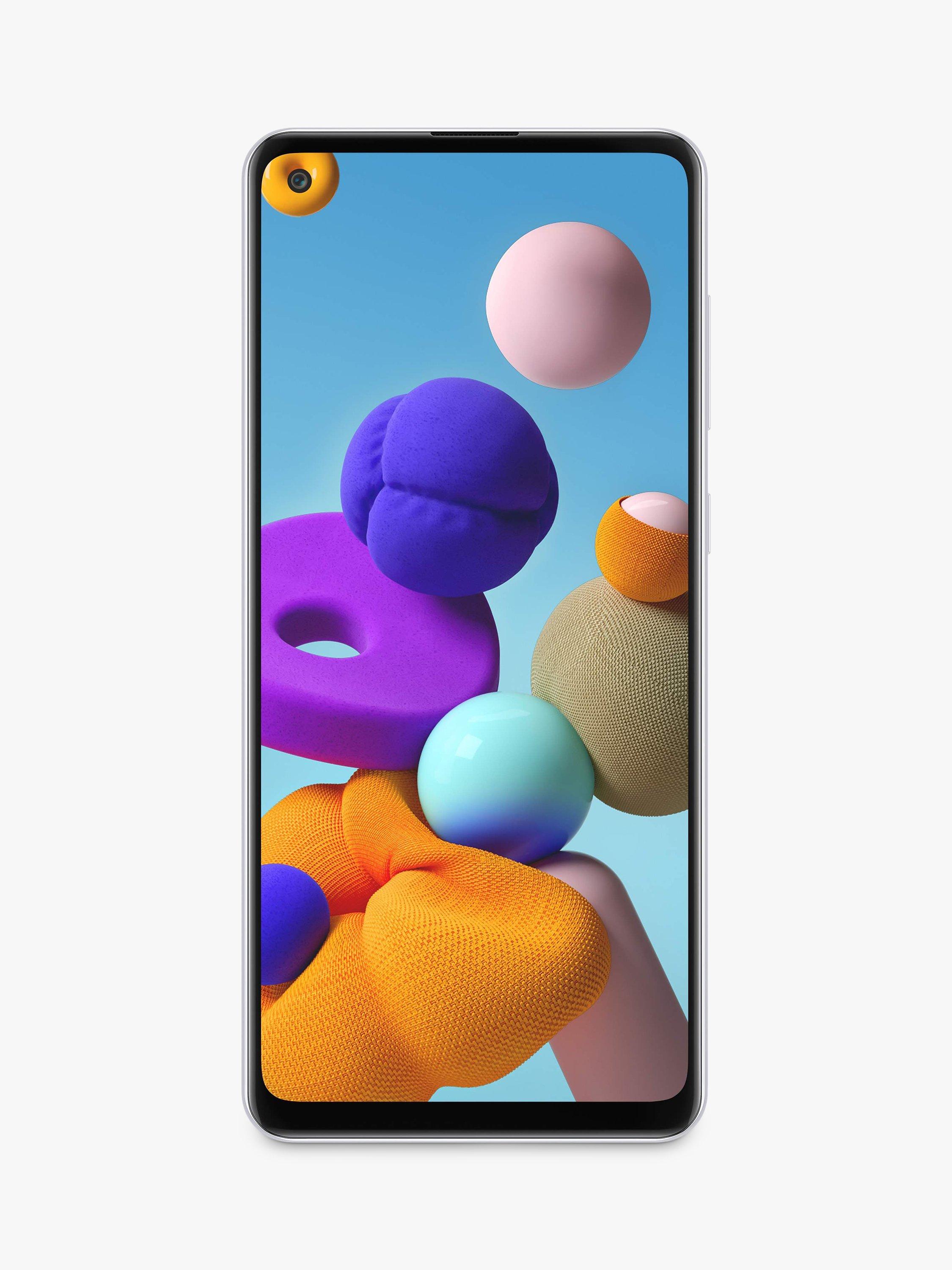 Samsung Galaxy A21s Smartphone, Android, 3GB RAM, 6.5”, 4G LTE, SIM Free, 32GB, Silver