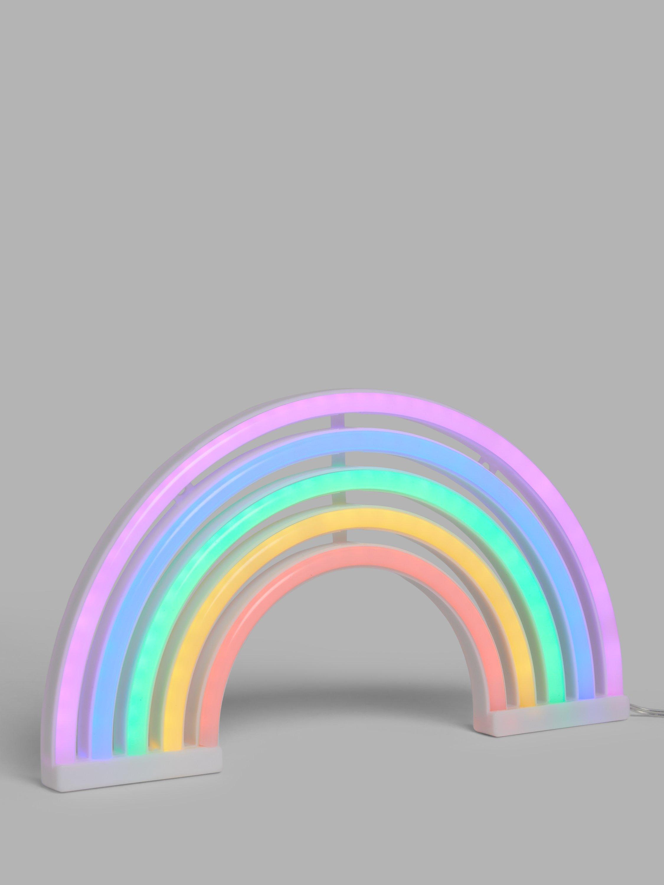 little home at John Lewis Rainbow Neon Table Lamp
