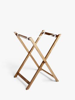 John Lewis Oak Wood Butler Tray & Foldable Stand, Natural - view 2, Natural