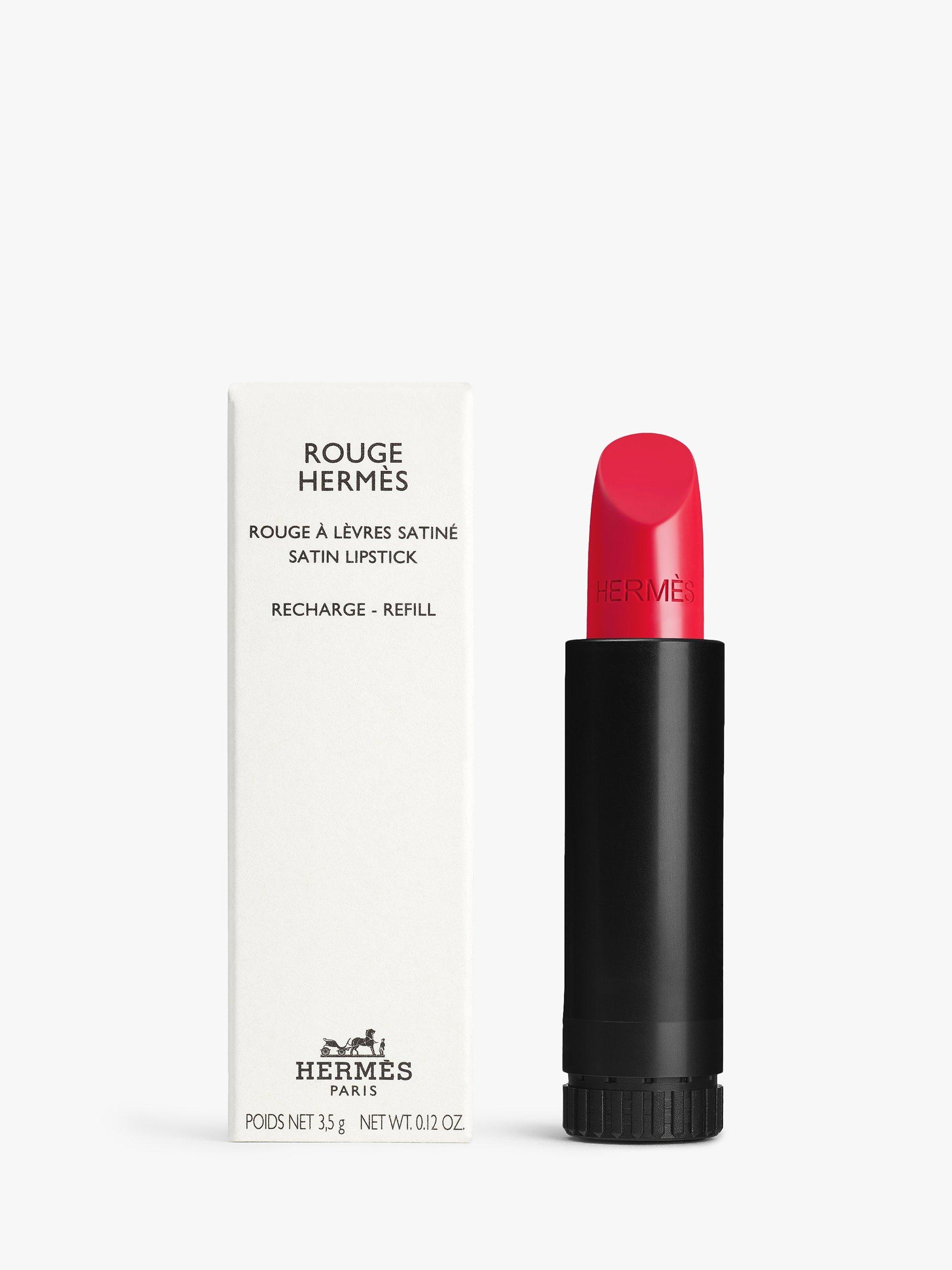 Product image 1 of 10, which shows Hermès Rouge Hermès Satin Lipstick Refill, 66 Rouge Piment