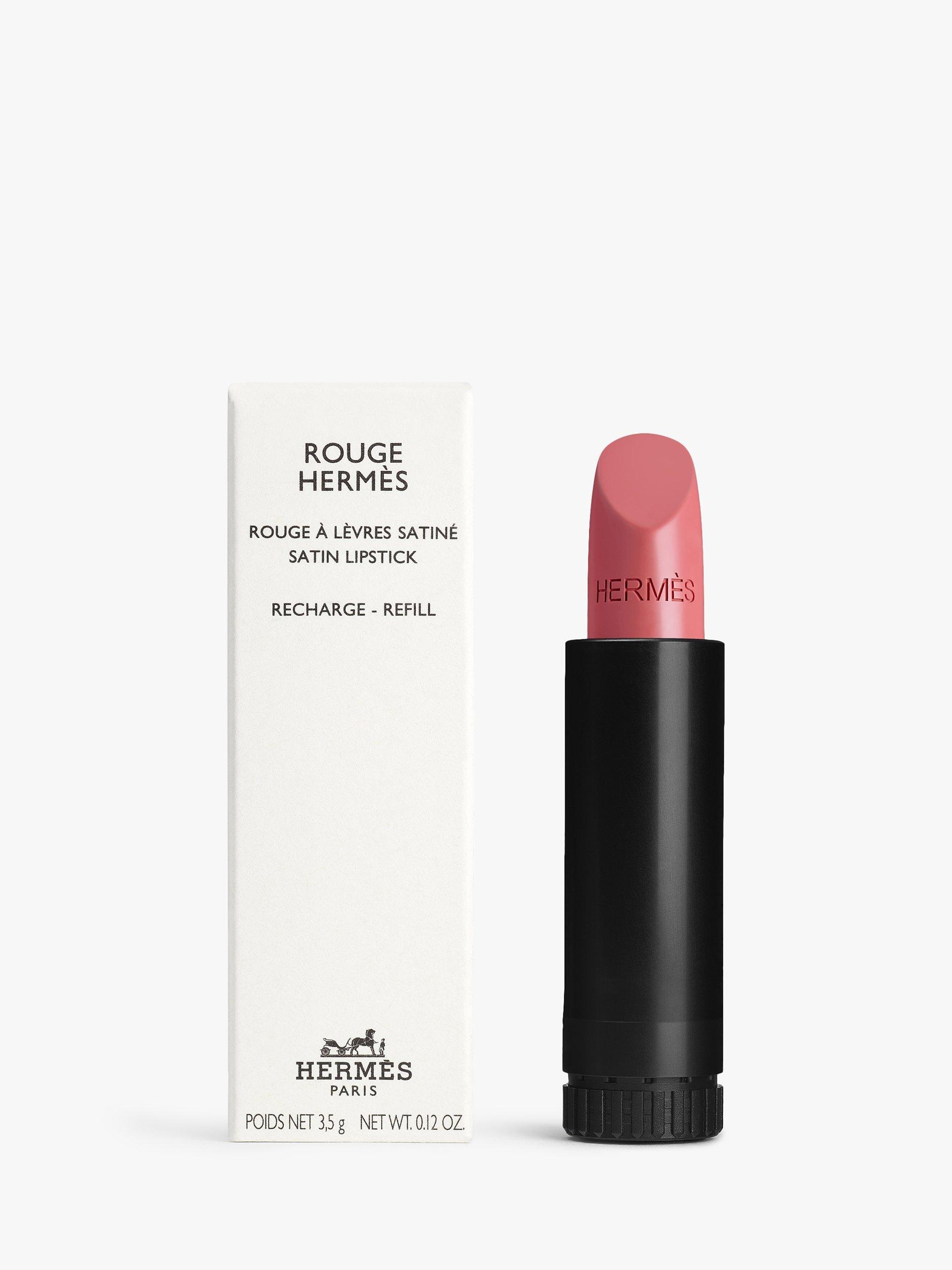 Product image 1 of 10, which shows Hermès Rouge Hermès Satin Lipstick Refill, 18 Rose Encens
