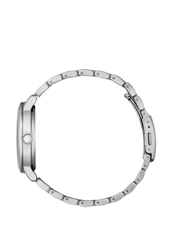 Citizen BM7460-88E Men's Eco-Drive Date Bracelet Strap Watch, Silver/Black - view 2, Silver/Black