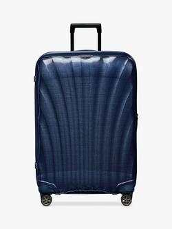 Samsonite C-Lite Spinner 4-Wheel 75cm Large Suitcase - view 2, Navy