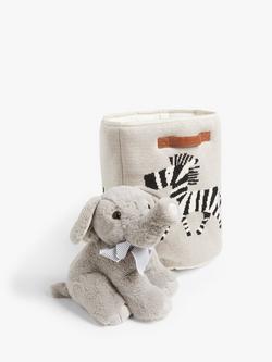 John Lewis Zebra Knitted Storage Basket, Natural - view 2, Natural