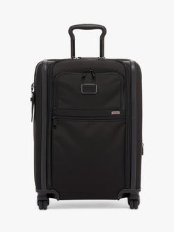 TUMI Alpha 3 Continental Dual Access 56cm 4-Wheel Cabin Case, Black, Black
