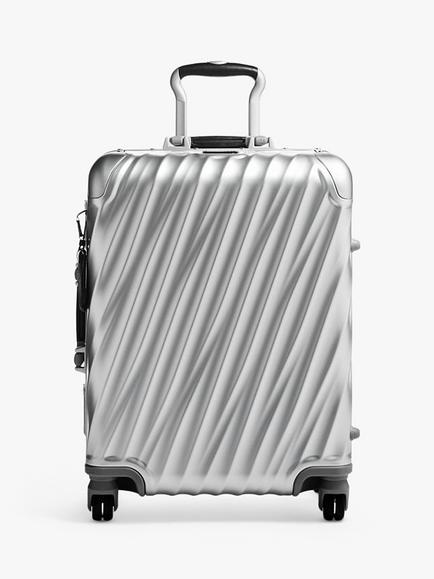 TUMI 19 Degree Aluminum Continental 56cm 4-Wheel Cabin Case, Silver