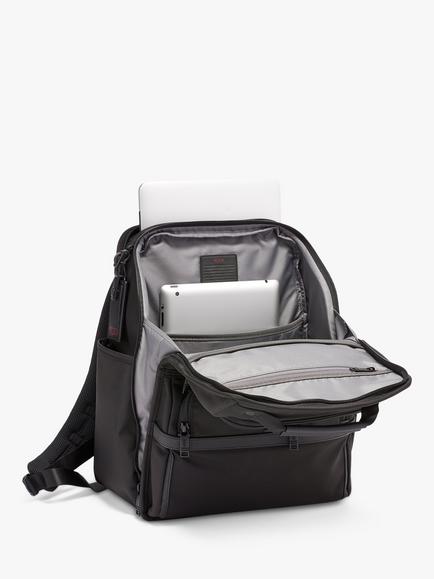 TUMI Alpha 3 Compact Laptop Brief Pack Backpack, Black - view 2, Black