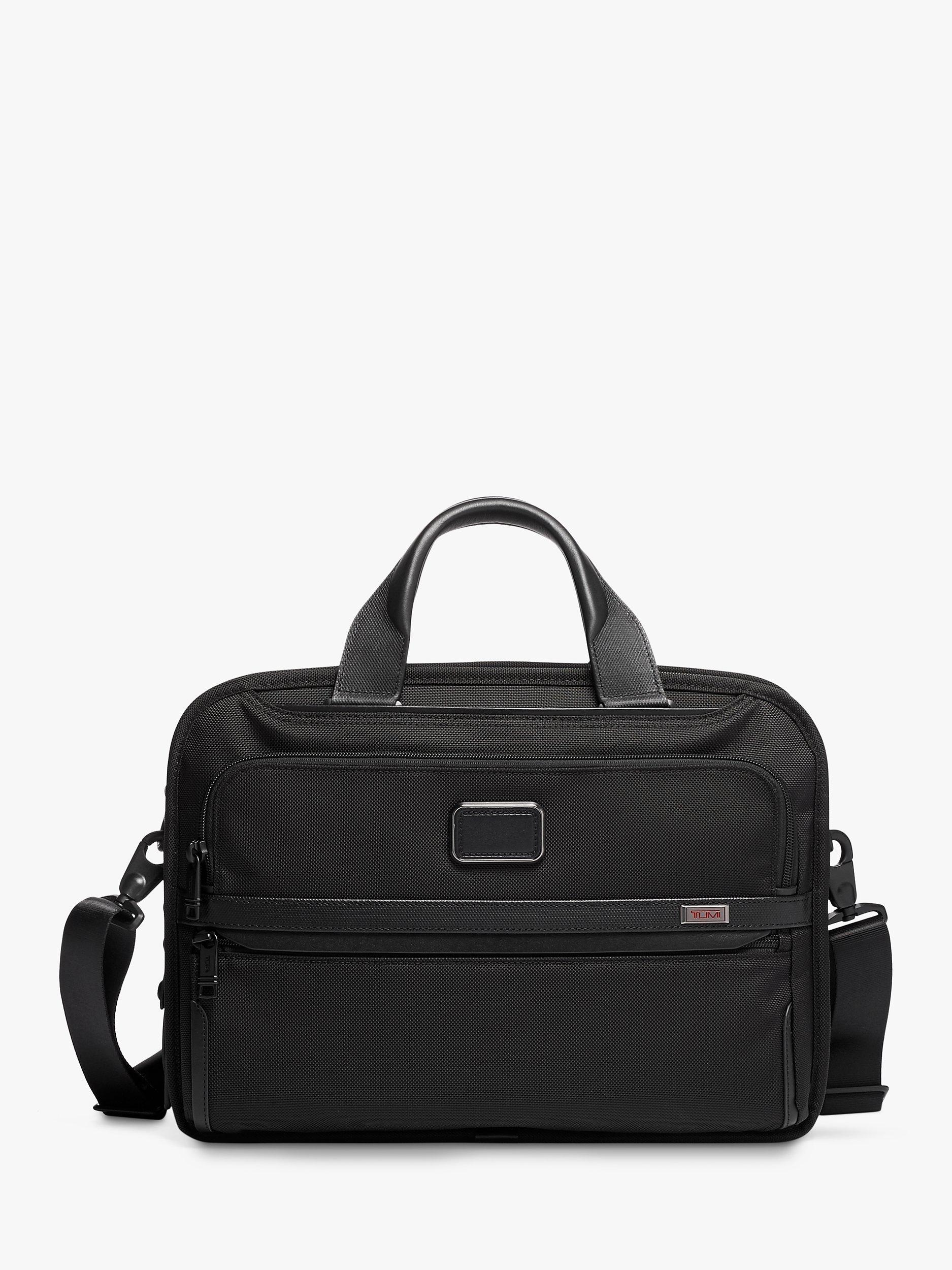 TUMI Alpha 3 Triple Compartment Briefcase, Black
