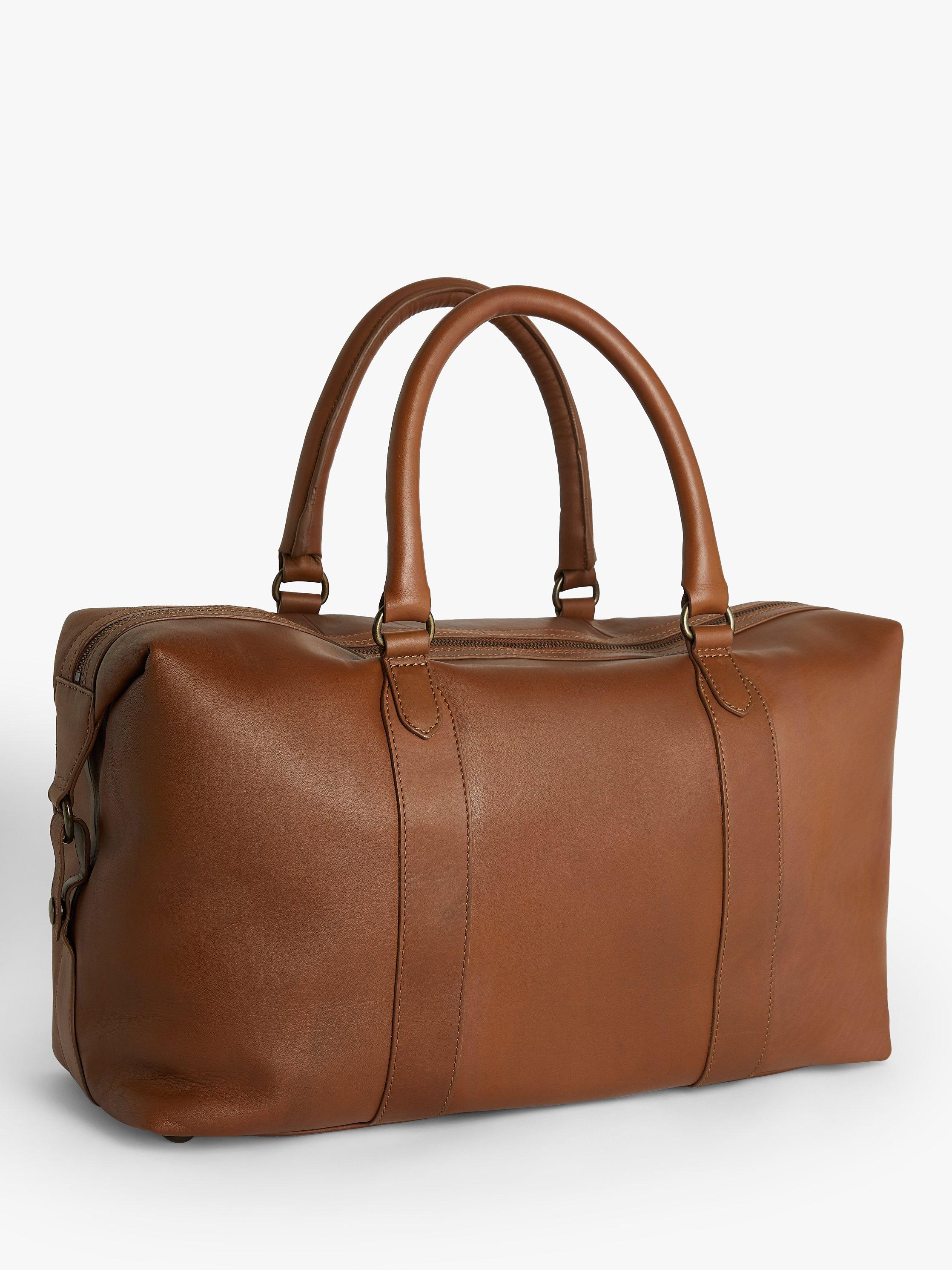 John Lewis Edinburgh Leather Holdall Tan