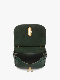 Mulberry Small Amberley Small Classic Grain Leather Satchel Bag - view 2, Mulberry Green