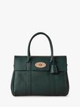 Mulberry Bayswater Heavy Grain Leather Tote Bag, Mulberry Green