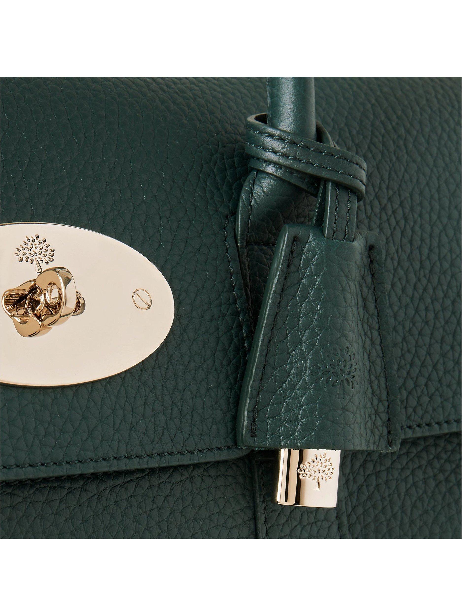 Product image 5 of 5, which shows Mulberry Bayswater Heavy Grain Leather Tote Bag, Mulberry Green