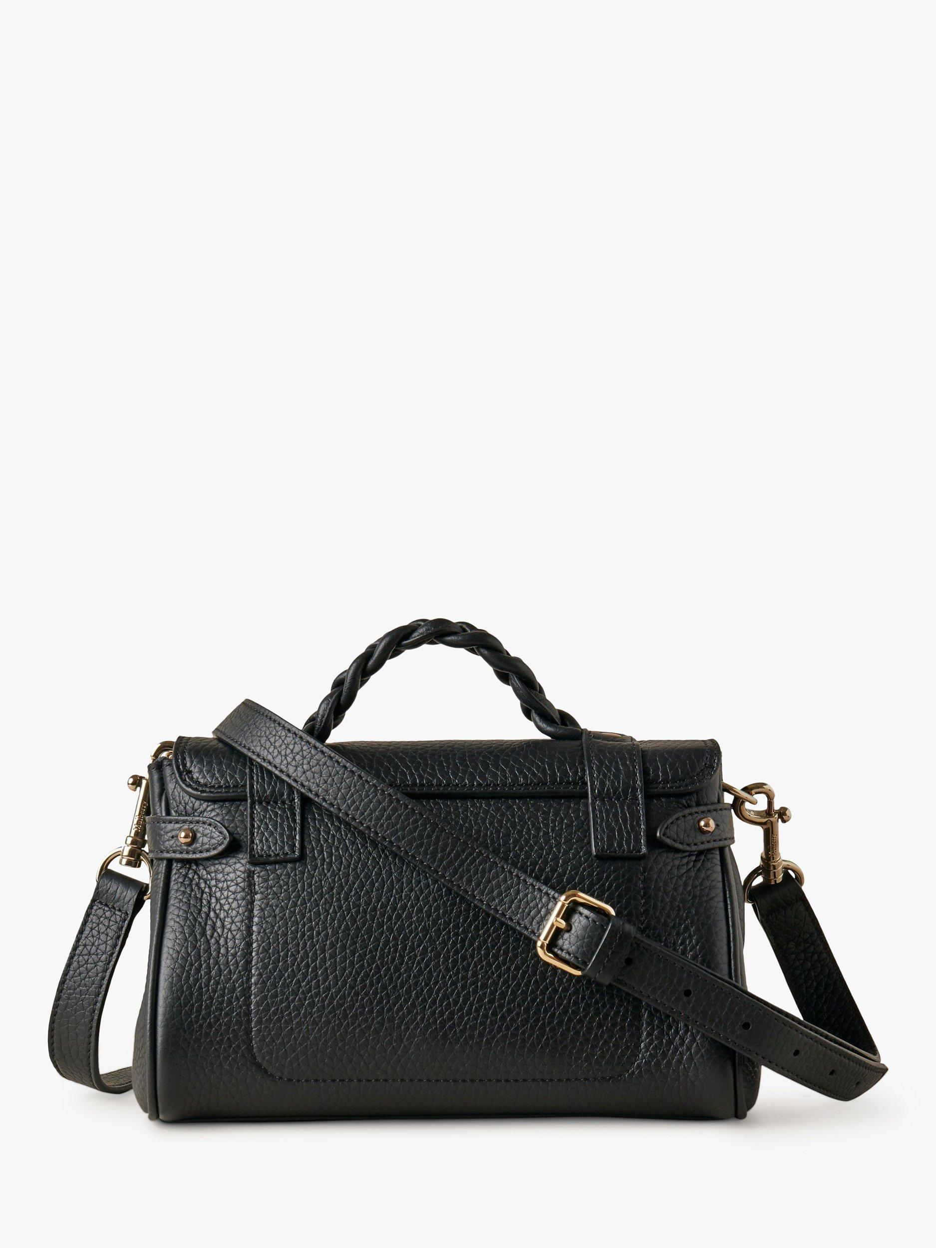 Product image 3 of 6, which shows Mulberry Mini Alexa Heavy Grain Leather Cross Body Bag, Black