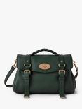 Mulberry Alexa Heavy Grain Leather Shoulder Bag, Mulberry Green