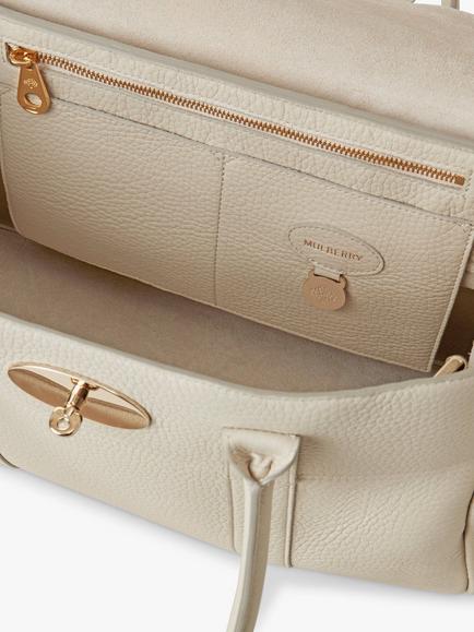 Mulberry Bayswater Heavy Grain Leather Tote Bag - view 2, Chalk