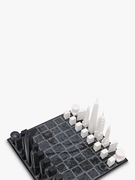 Skyline Chess New York City Wood Board Chess Set - view 2, Multi