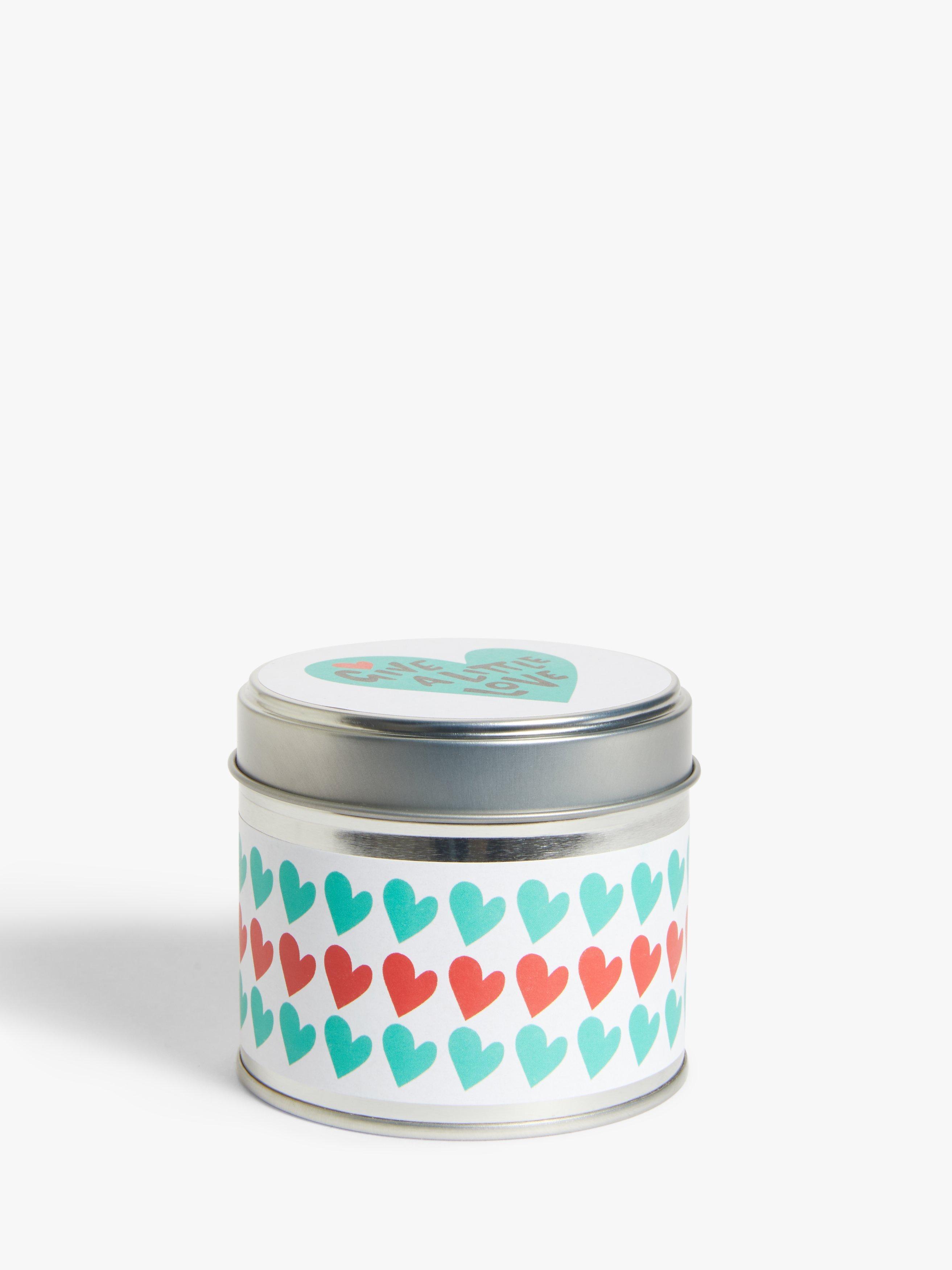 Give a Little Love Hearts Scented Candle Tin, Multi