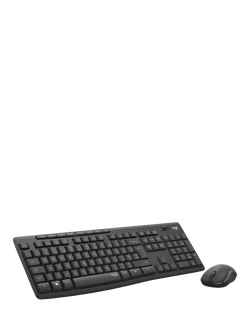 Logitech MK295 Silent Wireless Keyboard and Mouse, Black