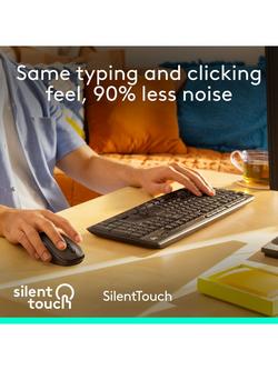 Logitech MK295 Silent Wireless Keyboard and Mouse - view 2, Black