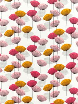 Sanderson Dandelion Clocks Furnishing Fabric, Coral