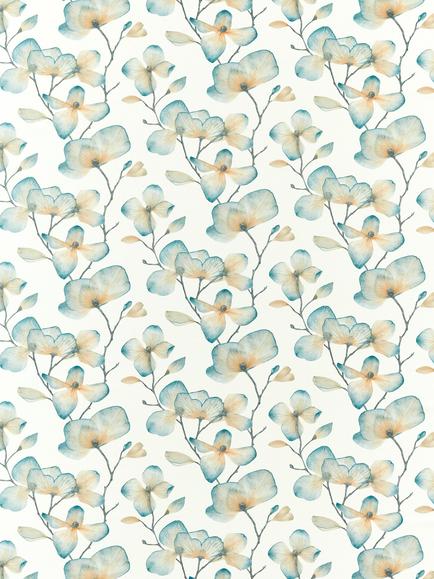 Harlequin Kienze Furnishing Fabric, Teal/Rust, Teal/Rust