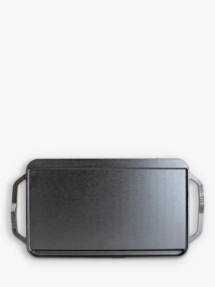 Lodge Cast Iron Reversible Rectangular Grill Pan / Griddle, 25cm - view 2, 