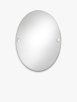 Robert Welch Oblique Bathroom Mirror - view 2, Silver