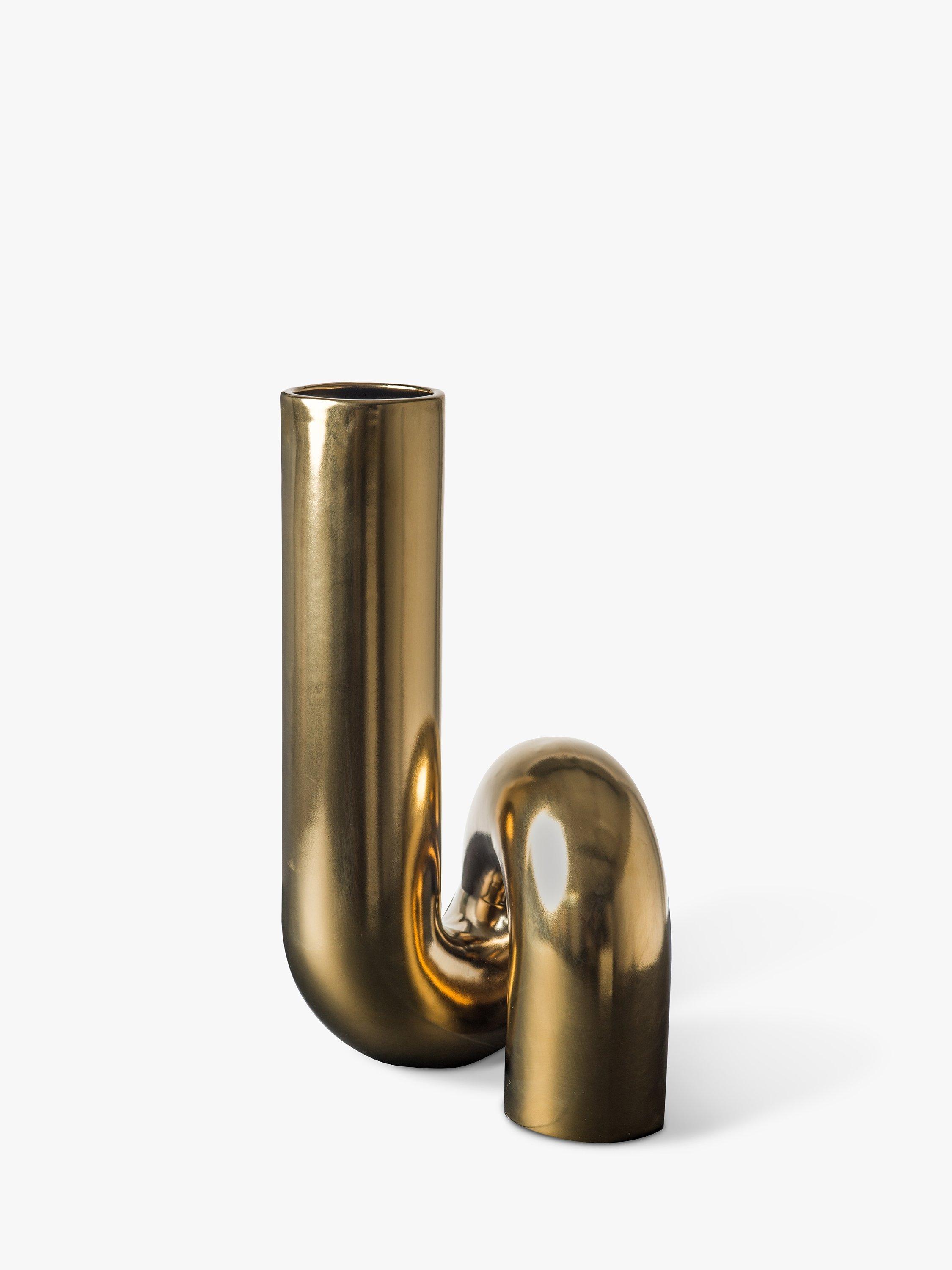 pols potten Yourtube Vase, H37cm, Gold