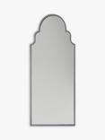 Moroccan Nights Metal Frame Indoor/Outdoor Wall Mirror, 150 x 61cm, Grey