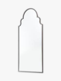 Moroccan Nights Metal Frame Indoor/Outdoor Wall Mirror, 150 x 61cm, Grey - view 2, Grey