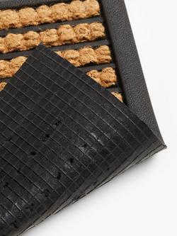 John Lewis Stripe Coir Door Mat, H45 x W100 cm - view 2, Multi
