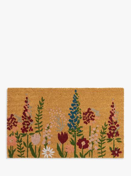 John Lewis Sissing Floral Door Mat, Multi, Multi