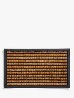 John Lewis Stripe Coir Door Mat, H45 x W75 cm, Multi