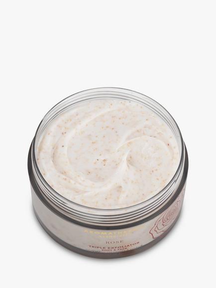 Aromatherapy Associates Triple Rose Body & Face Exfoliator, 200ml - view 2, 
