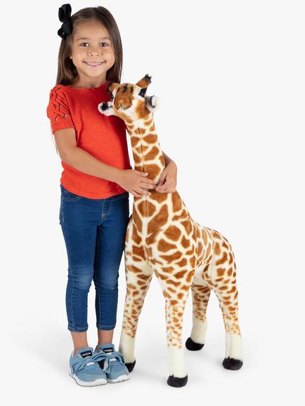 Melissa & Doug Giraffe Baby Plush Soft Toy, Multi