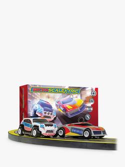 Scalextric G1149M Micro Law Enforcer Mains Powered Slot Car Racing Set - view 2, Multi