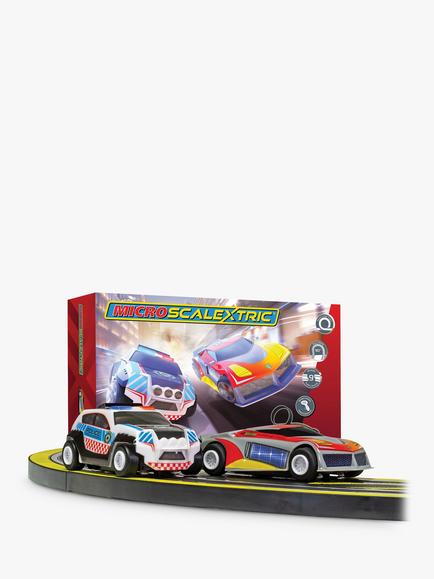 Scalextric G1149M Micro Law Enforcer Mains Powered Slot Car Racing Set - view 2, Multi