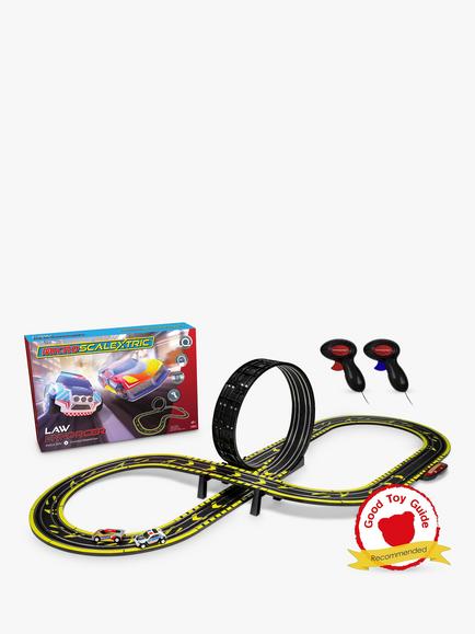Scalextric G1149M Micro Law Enforcer Mains Powered Slot Car Racing Set, Multi