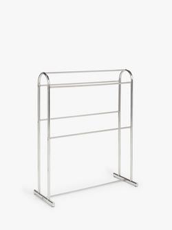 John Lewis Stainless Steel 3 Tier Double Towel Stand - view 2, Silver