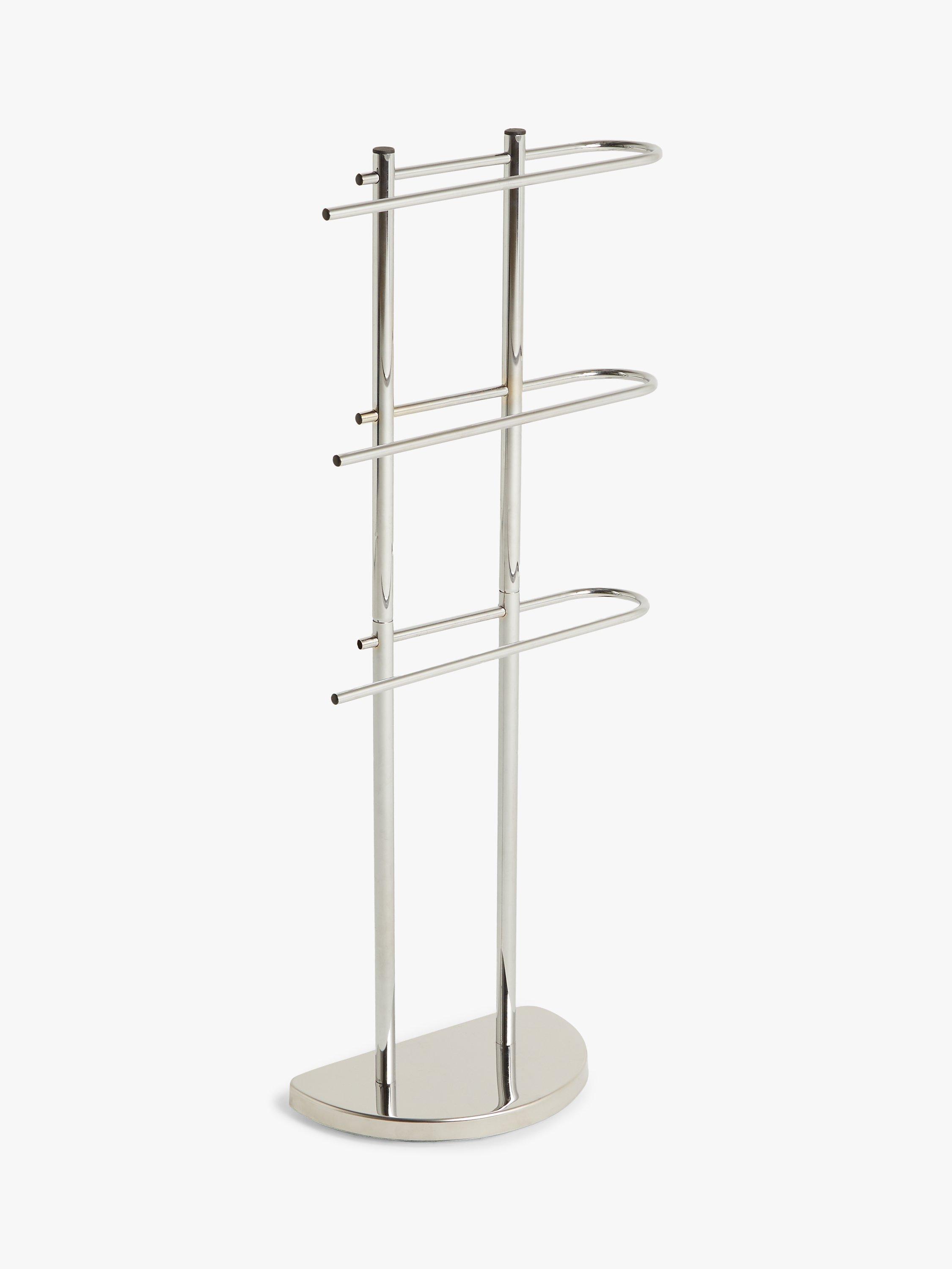John Lewis Slimline Stainless Steel 3 Tier Towel Stand