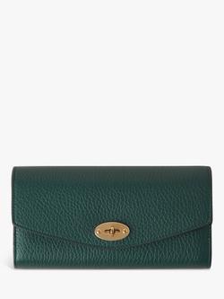 Mulberry Darley Heavy Grain Leather Wallet, Mulberry Green