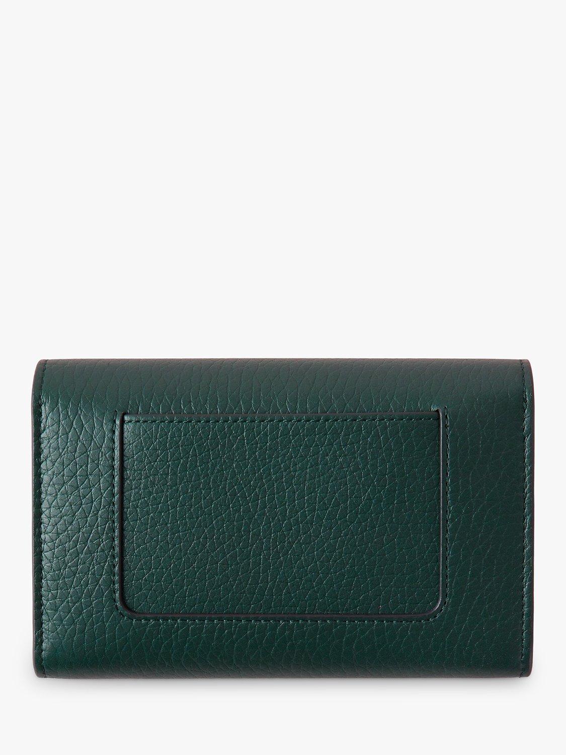 Product image 3 of 3, which shows Mulberry Darley Medium Heavy Grain Leather Wallet, Mulberry Green