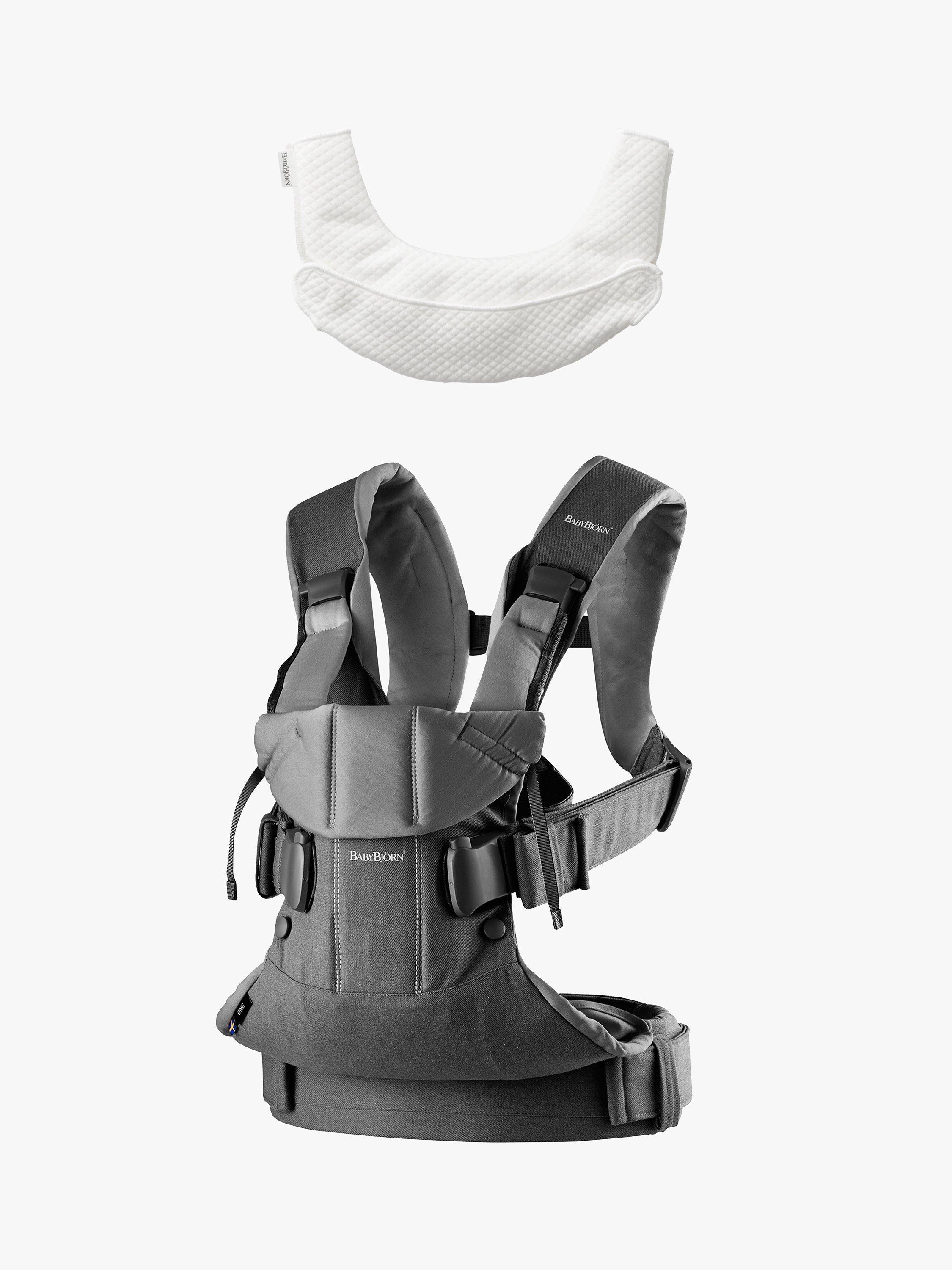BabyBjörn Grey One Baby Carrier 2018 and Teething Bib bundle