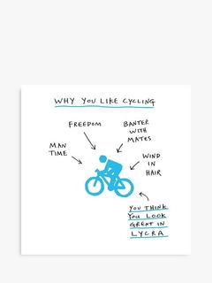 Woodmansterne Why Cycle Blank Greeting Card