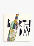 Woodmansterne Wine Bottle Birthday Card