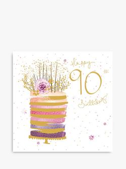 Woodmansterne Cake 90th Birthday Card, 