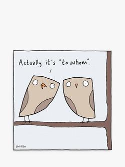 Woodmansterne Owls Birthday Card, 