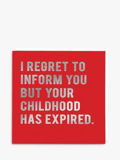 Redback Cards Expired Birthday Card