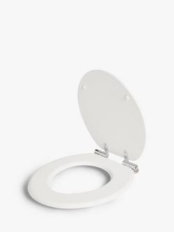 John Lewis Slatted Easy-Fix Toilet Seat, FSC-Certified (MDF) - view 2, White